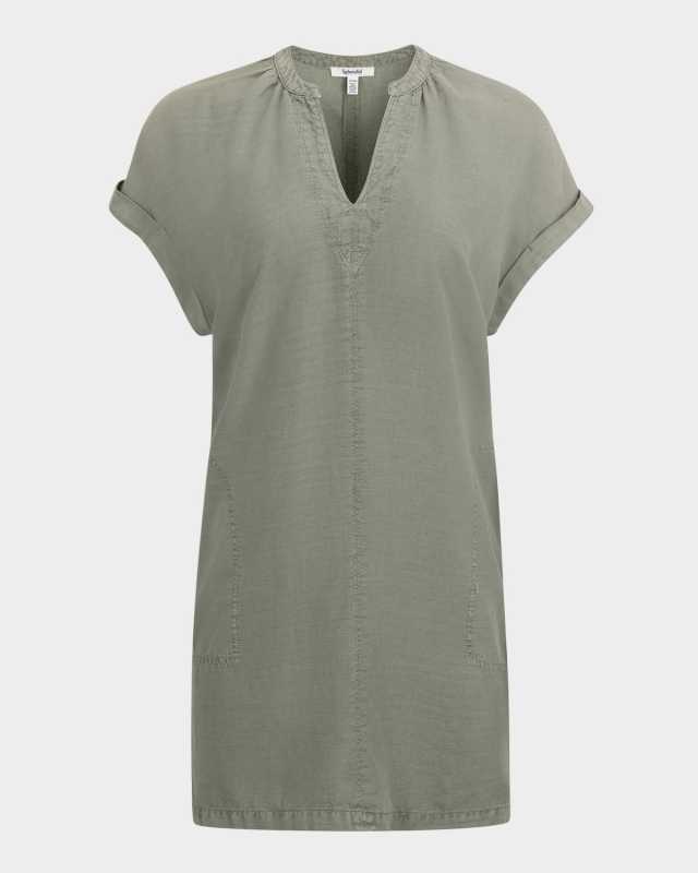Lauren Linen-Blend Mini Dress